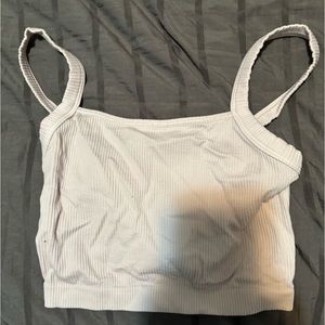 Plain white Crop top